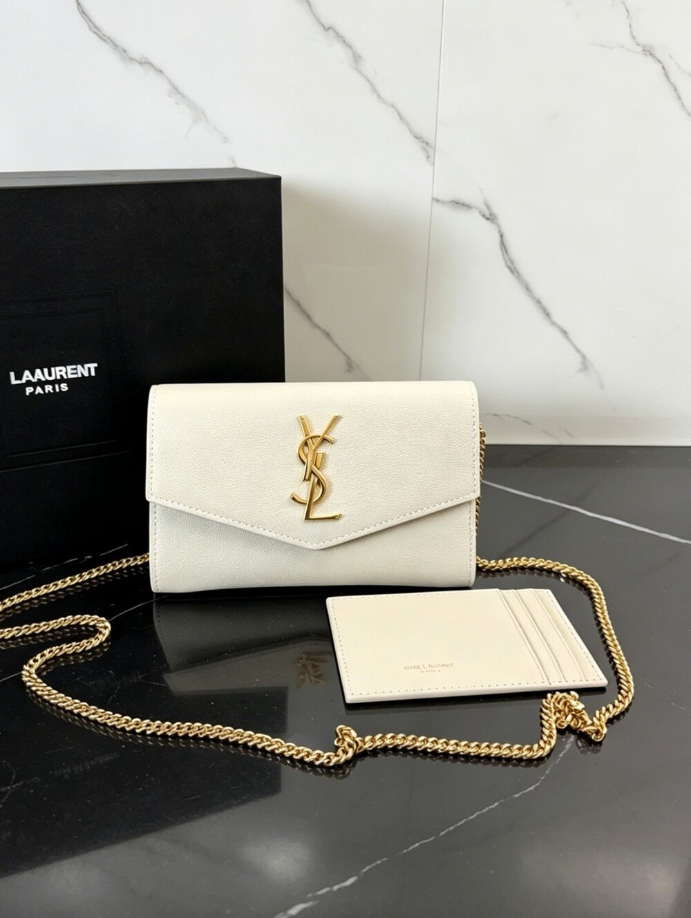 Saint Laurent Envelope Chain Wallet